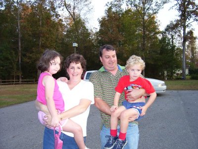 John Lane Hooks ,wife and two children