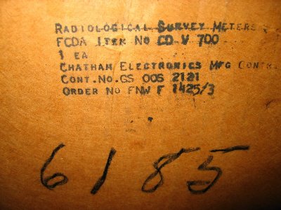 Radiological Survey Meter CD V 700