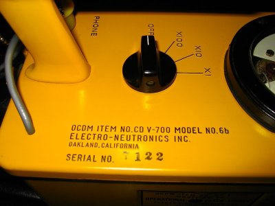 Electro Neutronics Inc. CD V-700 Geiger Counter