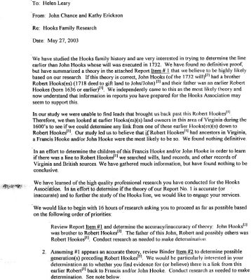 Hooks Research Report: MAR 27, 2003