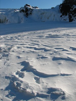 frozen rapids,  Chaudire river