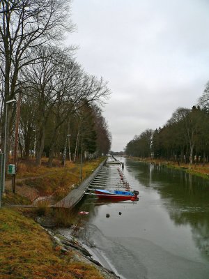 Part of the small river that surrounds my home town