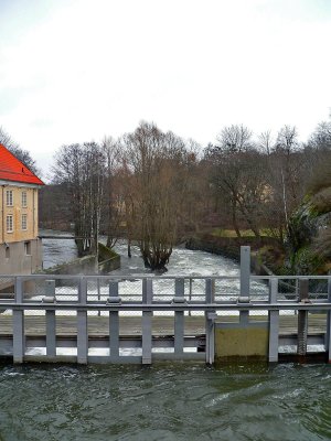 The floodgate at the city centre