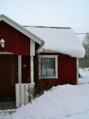 My house, in the middle of the snow