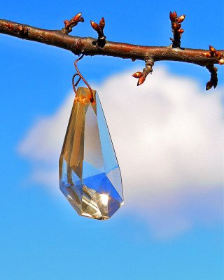 Crystal in sunshine