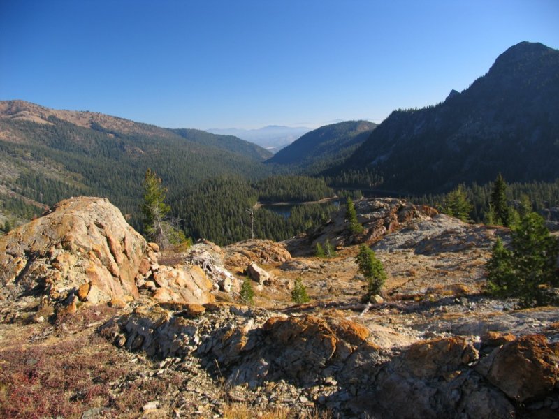 Shackleford Valley view,  off trail above Angel Lake