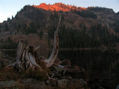 Sunset at Cliff Lake