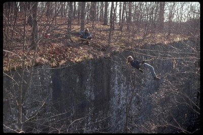 Josiah traversing the Panther's Den