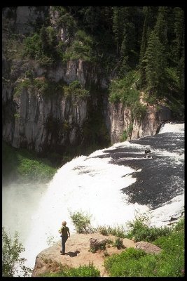 Josiah at Mesa Falls, Idaho