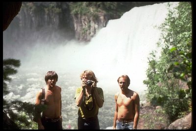 Lonnie Adams, Josiah, and Dave Krohn at Mesa Falls