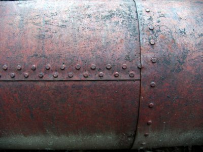 18inch water pipe built with rivets and iron plate
