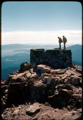 Mt McLoughlin summit 1977