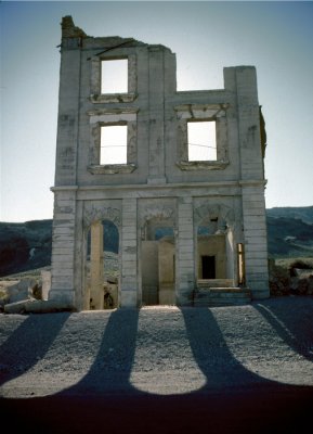 Rhyolite, Nevada - Ruins of Cook Bank