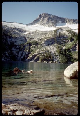 Thompson Peak across Grizzly Lake