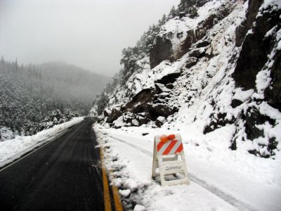 Hwy 96 big rockslide