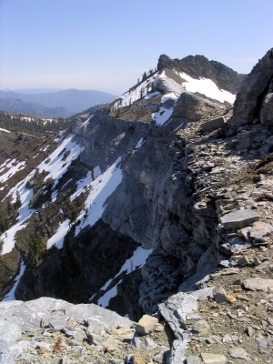 North face of Marble Mountain-view east