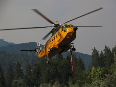 Approaching for another fillup of water from Klamath River