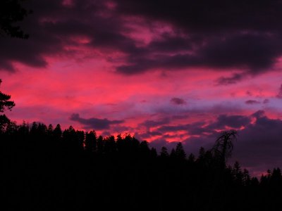 Sunset from Donner Pass- Flora Lake