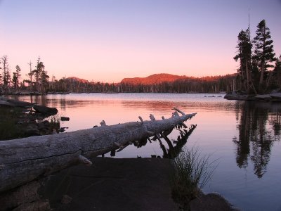 Middle Velma lake sunset