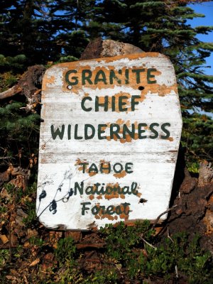 Granite Chief Wilderness south border
