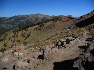 Squaw Peak and Tinker Knob, view north