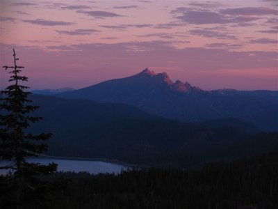 Sierra Butte sunset from Pk 7348