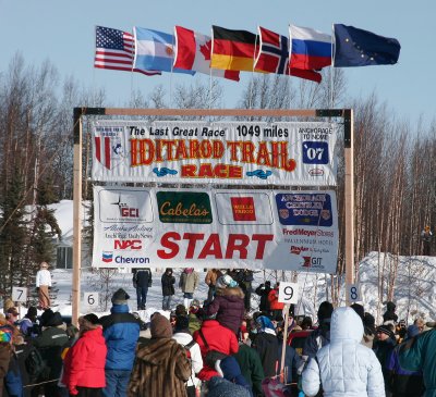 Post-Start, Start (COLD wind on flags!)