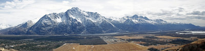 Panorama: Pioneer Peak & Twin Peaks (on right)