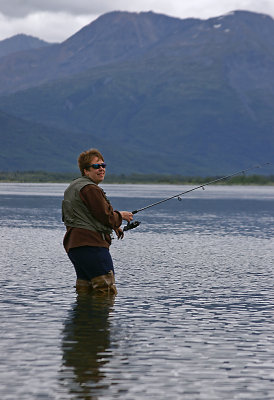 Laura Working Jim Creek
