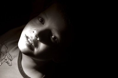 3rd August 2007  Aiden by torch-light