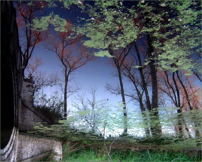 old bridge and autumn..