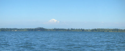 Mt. Baker hovers over Drayton Harbor