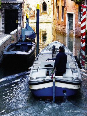 Working down the canal