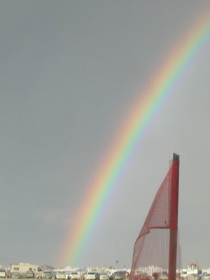rainbow & safety flag