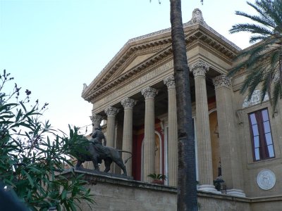 Teatro Massimo where Godfather 3 was shot here too bad cannot enter for a tour