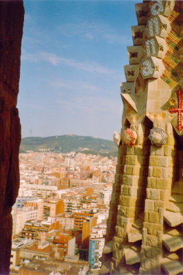 City seen from Sagrada Familia
