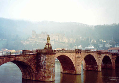 Heidelberg in rain