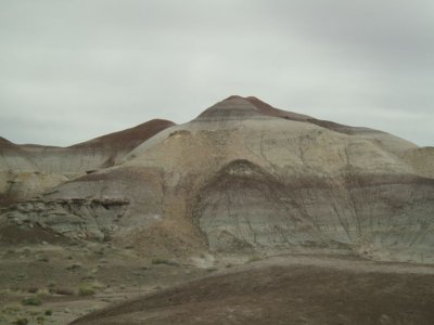 Mountain without plants, from Grand Canyon to Page, AZ