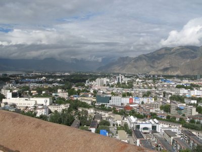 Lahsa City seen from Potala Palace