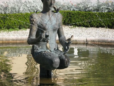 Statue with Birds