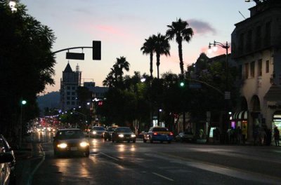 Hollywood Boulevard at Sunset, LA