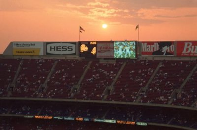 Sunset over Giants Stadium, Meadowlands
