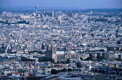 Notre Dame from Tour Montparnasse, Paris