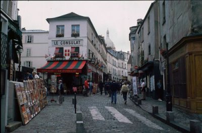 Streets in Montmartre, Paris