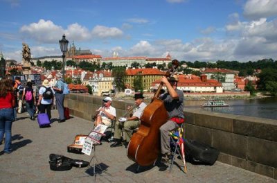 Musicians on Charles Bridge, Prague