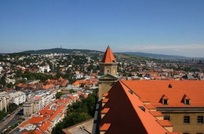 Overlooking Bratislava from Castle