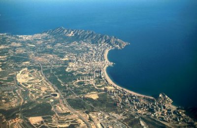 Benidorm from the air