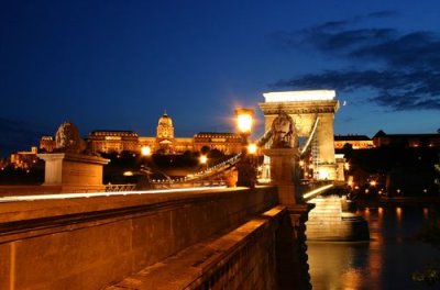 Chain Bridge at Twilight, Budapest