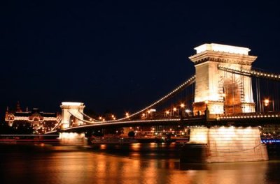 Chain Bridge at Night, Budapest