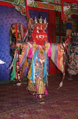 Mongolian dancing in costume